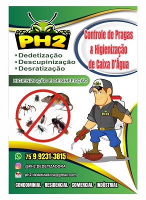 PH2 Controle de Pragas e Higienizadora de Caixa d´agua